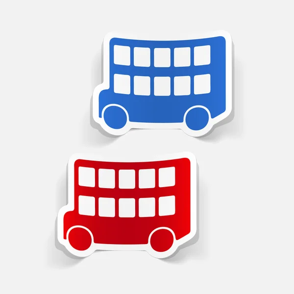 Autobus à double étage — Image vectorielle