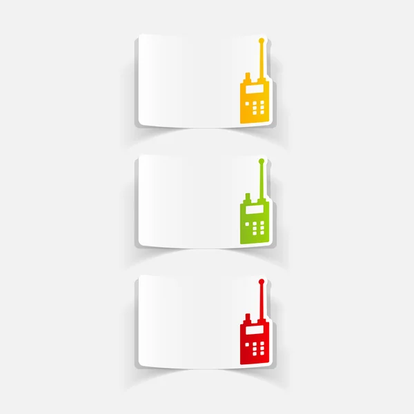 Politie radio pictogram — Stockvector