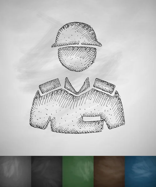 Projeto do ícone do soldado — Vetor de Stock