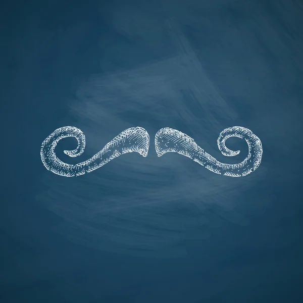 Conception icône moustache — Image vectorielle