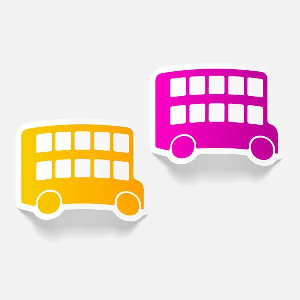 Bus double decker — Stock Vector