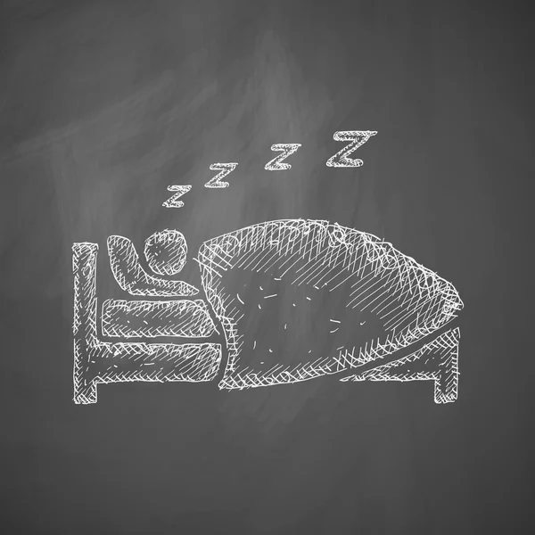 Uyku simgesi tasarım — Stok Vektör
