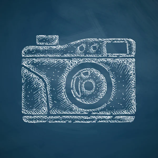 Eski photocamera simgesi — Stok Vektör