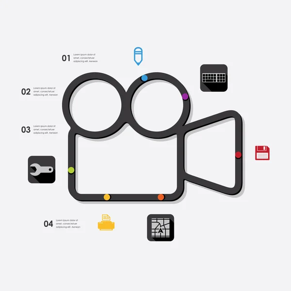 Teknik infographic element — Stock vektor