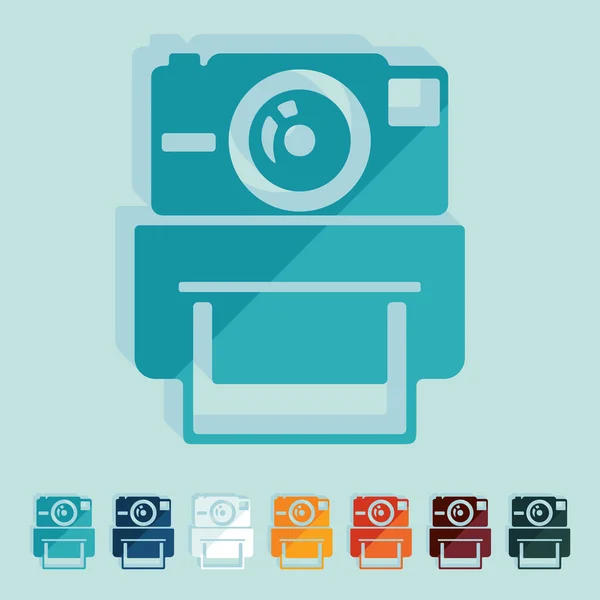Vecchie icone fotocamere — Vettoriale Stock