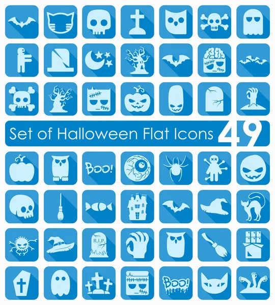 Conjunto de iconos de Halloween — Vector de stock