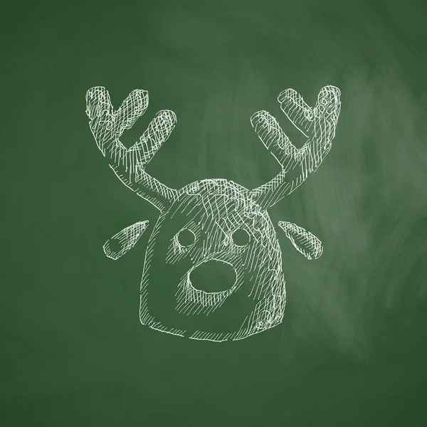Різдво оленів значок — стоковий вектор