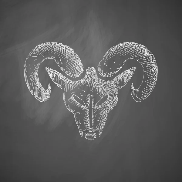 Head of ram icon — Stock Vector