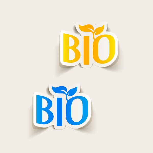 Bio signo icono — Vector de stock