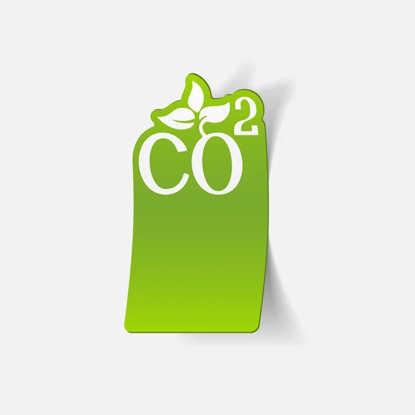 Co2 sign dioxide — Stock Vector