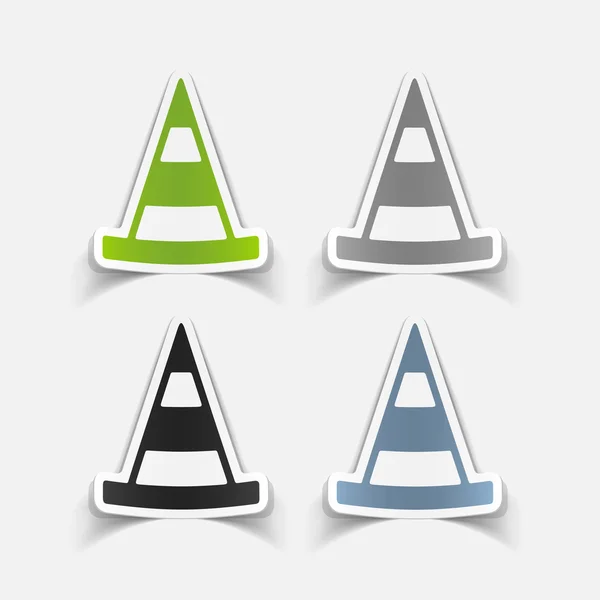 Road cones icons — Stock Vector