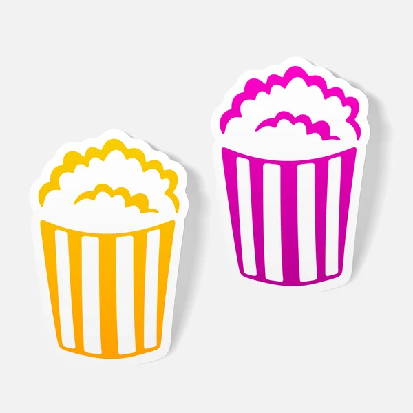 Realistische ontwerpelement: popcorn — Stockvector