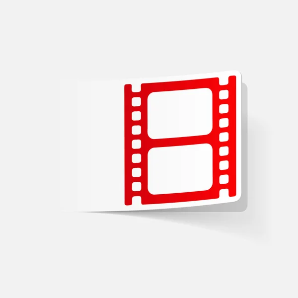 Realistische ontwerpelement: film — Stockvector