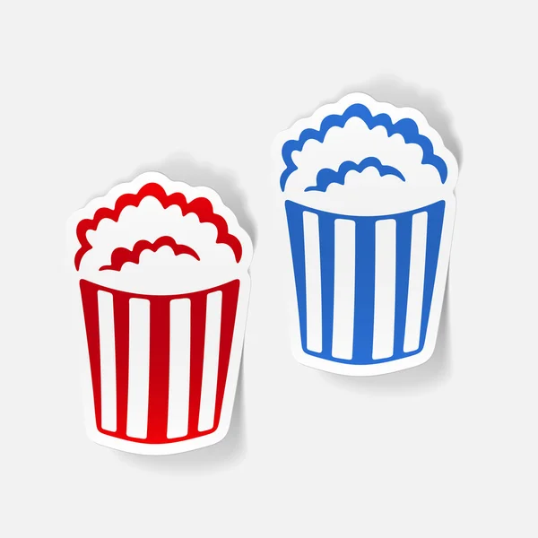 Realistiska designelement: popcorn — Stock vektor