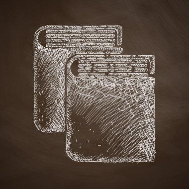 book icon on chalkboard