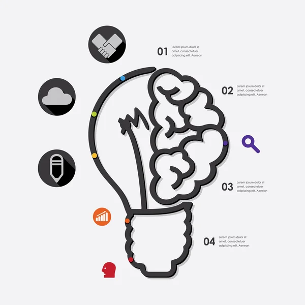 Icônes d'infographie d'entreprise — Image vectorielle