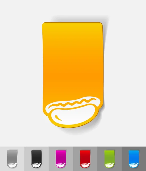 热狗贴纸 — 图库矢量图片