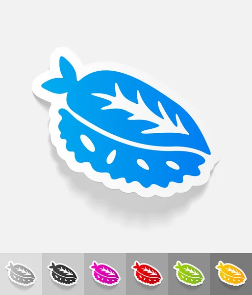 Sushi papier sticker — Stockvector