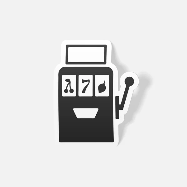 Slotmachine pictogram — Stockvector