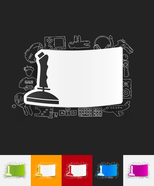 Sticker papier Joystick — Image vectorielle