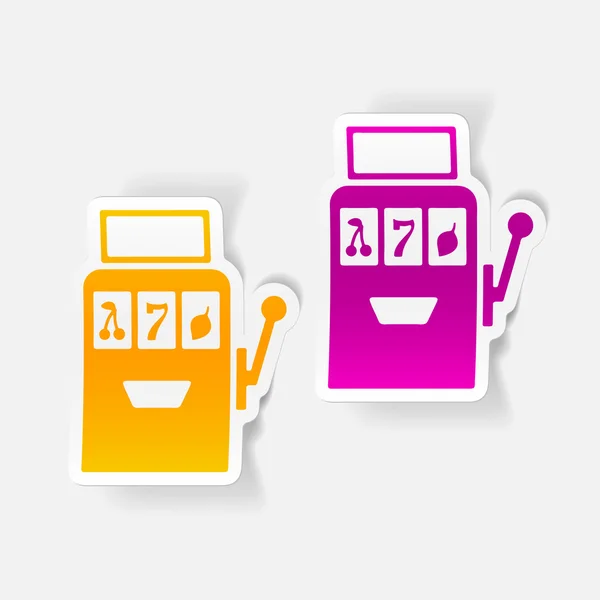 Slotmachine pictogram — Stockvector