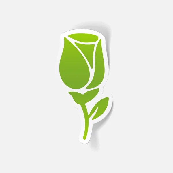 Élément de conception réaliste : rose — Image vectorielle