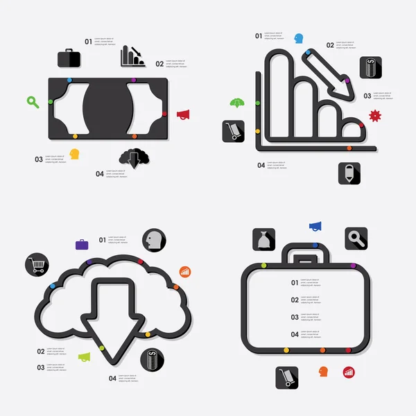 Obchodní infographic ikony — Stockový vektor