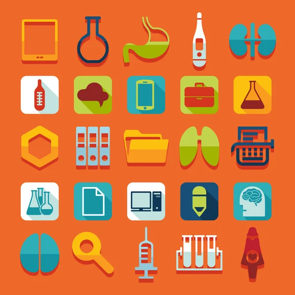 Conjunto de iconos de medicina — Vector de stock