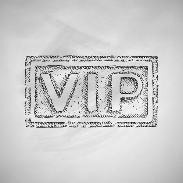 Το VIP icon στο μαυροπίνακα — Διανυσματικό Αρχείο