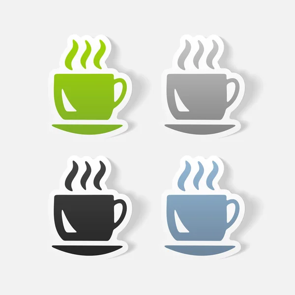 Elemento de diseño realista: café — Vector de stock