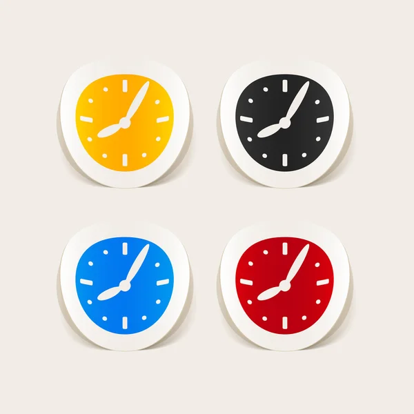 Élément de conception réaliste : horloge — Image vectorielle