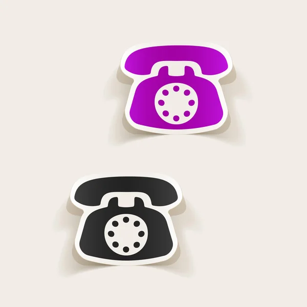 現実的なデザイン要素: 電話 — ストックベクタ