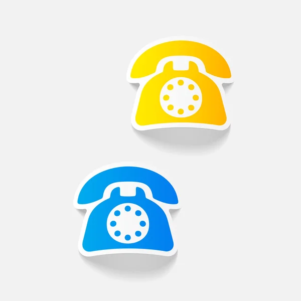 Realistic design element: telephone — Stock Vector