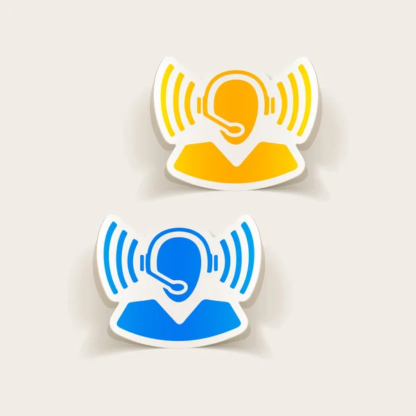 Callcenter Pictogram — Stockvector