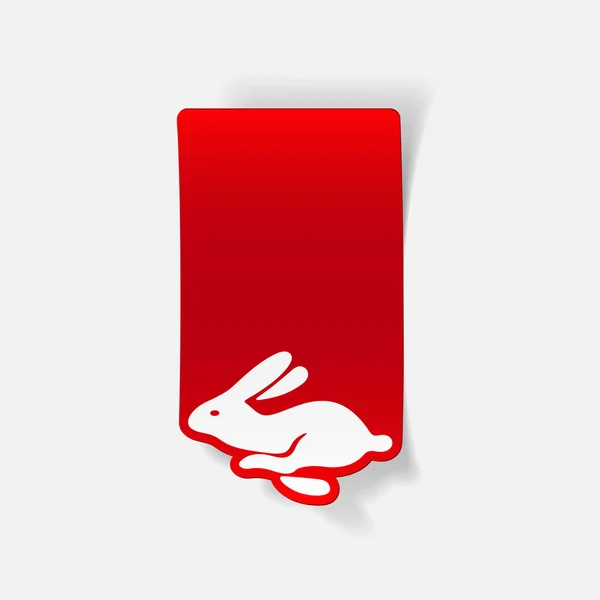 Pasen konijn pictogram — Stockvector