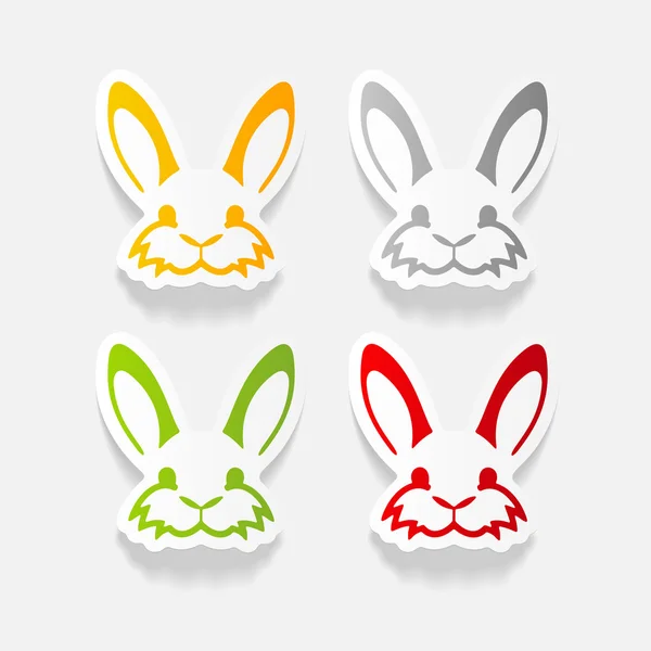 Paskalya tavşanı simgesi — Stok Vektör