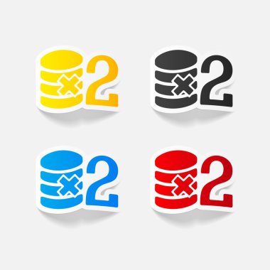 gerçekçi tasarım öğesi: para simgesi