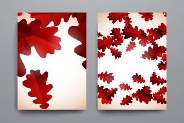 Broşür, poster tasarım şablonları kümesi