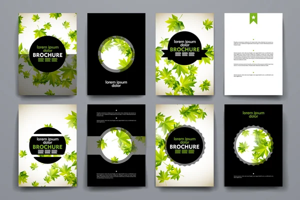 Set di brochure, modelli di poster design — Vettoriale Stock