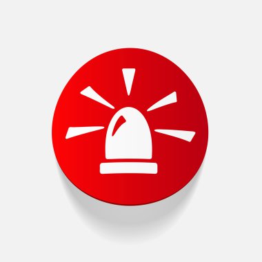 gerçekçi tasarım öğesi: flaşör simgesi