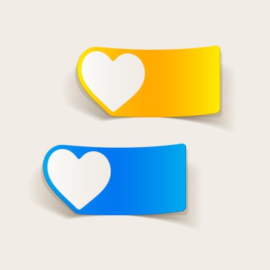 gölge ile kalp etiket