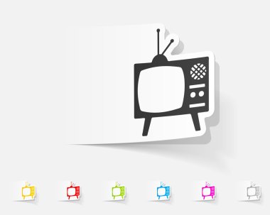 gölge ile eski tv etiket