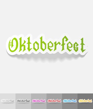 Oktoberfest kağıt etiket