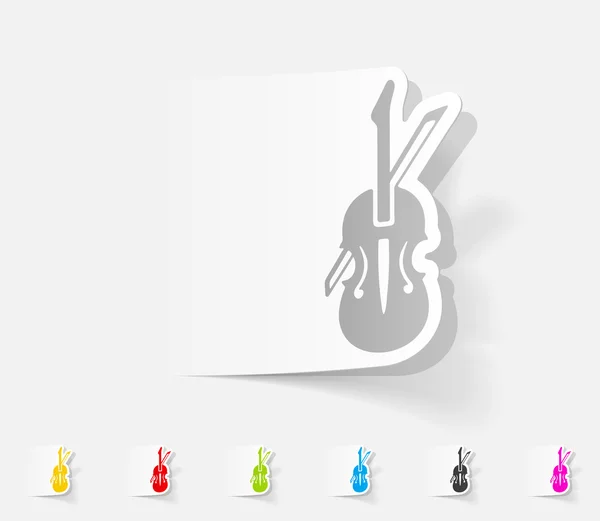 Αυτοκολλητο βιολί — Διανυσματικό Αρχείο