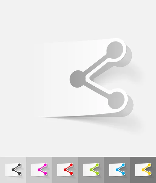 分享它贴纸 — 图库矢量图片