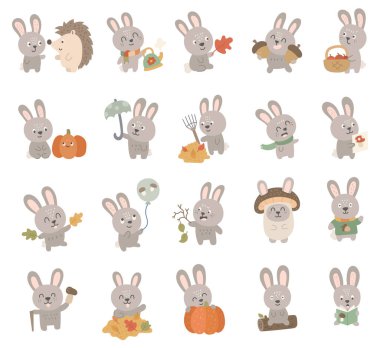 Sonbahar tavşanı karakteri İskandinav tarzında hazırlanmıştır. Orman hayvanlarının farklı duyguları vardır ve mevsimsel kırsal anları okur.