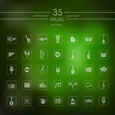 müzik simgeleri dizisi