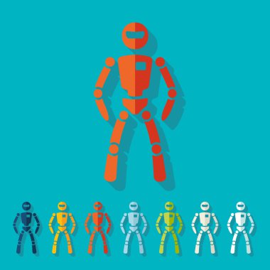 Düz tasarım: robot