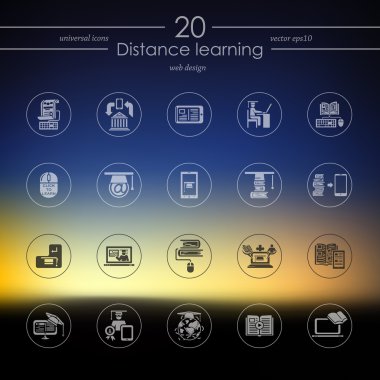 Uzaktan eğitim simgeler kümesi