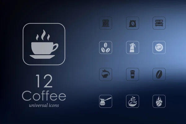 Conjunto de iconos de café — Vector de stock